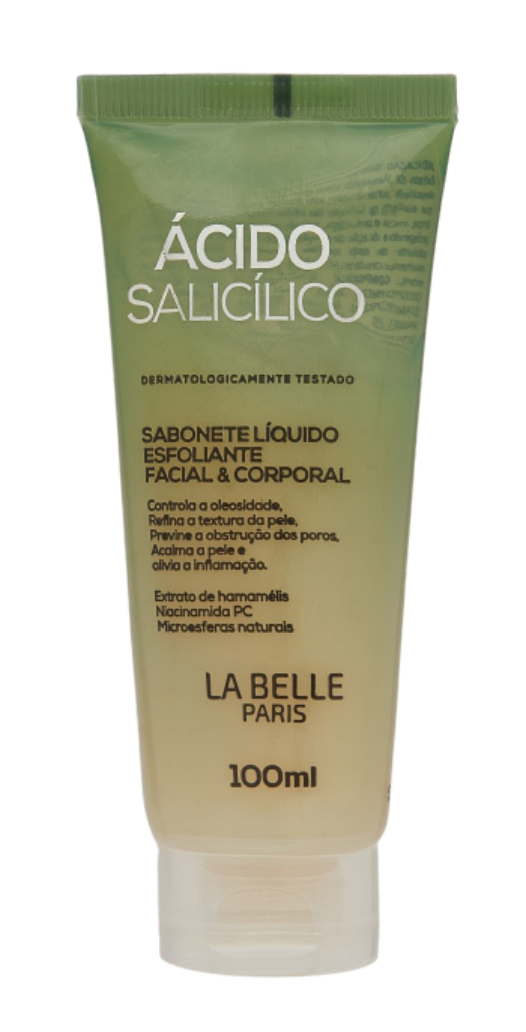 Sabonete Líquido Esfoliante Facial Ácido Salicílico La Belle Paris